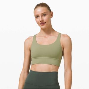 Lululemon Energy Bra Longline in Rosemary Green